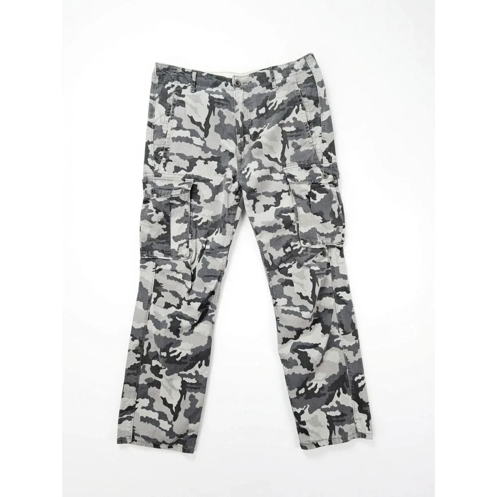 Levi's Ace Cargo Pants Men's Fits 32x29 Tag 32x32 Gray Camo White Tab Utility